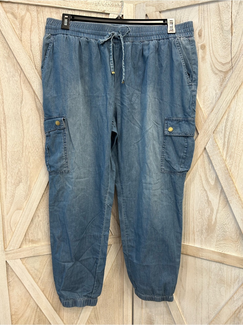 MICHAEL Michael Kors Denim Blue Cargo Jogger Pants